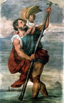 Titian : Saint Christopher